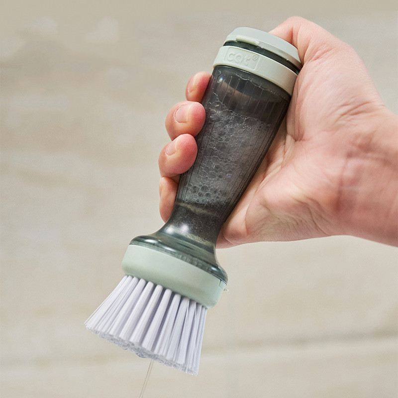 Pot Brush Dish Brush Dish Scrub Brush With Soap Dispenser For Dishes Kitchen Sink Pot Pan - Image 5