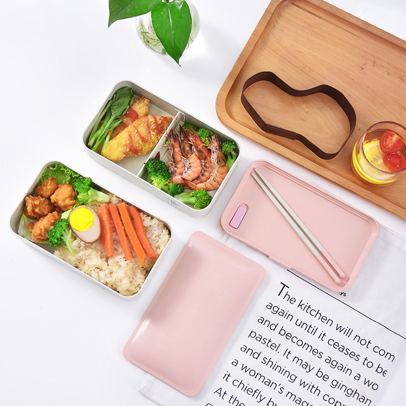 Eco-friendly bamboo 3-layer lunch box microwave safe bento - Image 4