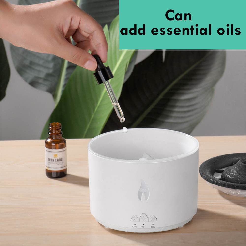 New Creative Ultrasonic Essential Oil Humidifier Volcano Aromatherapy Machine Spray Jellyfish Air Flame Humidifier Diffuser - Image 9