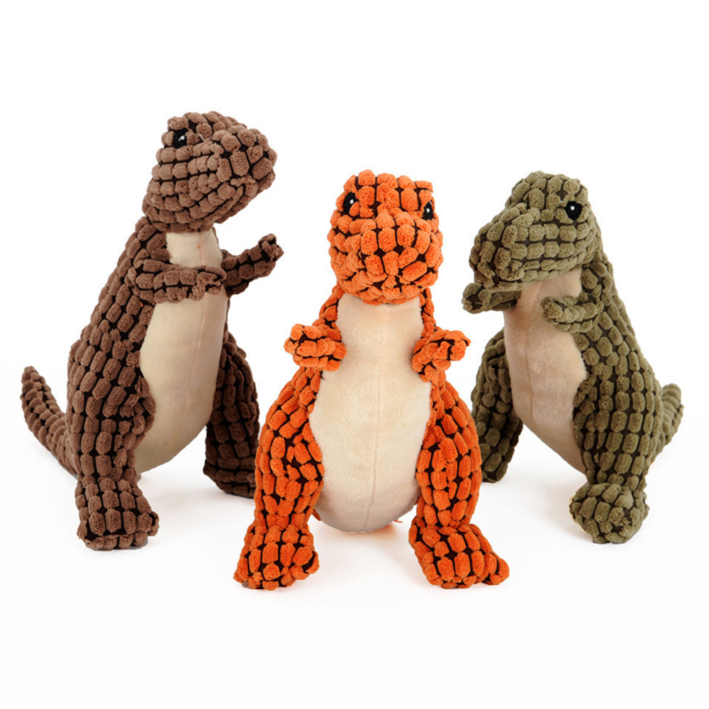 Dinosaur Pet Toys Giant Dogs Pets Interactive Dog Toys For Large Dogs Chew Toys Chihuahua Plush Stuffing Squeakers - Image 4