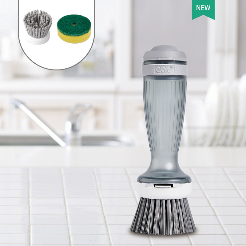 Pot Brush Dish Brush Dish Scrub Brush With Soap Dispenser For Dishes Kitchen Sink Pot Pan - Image 8