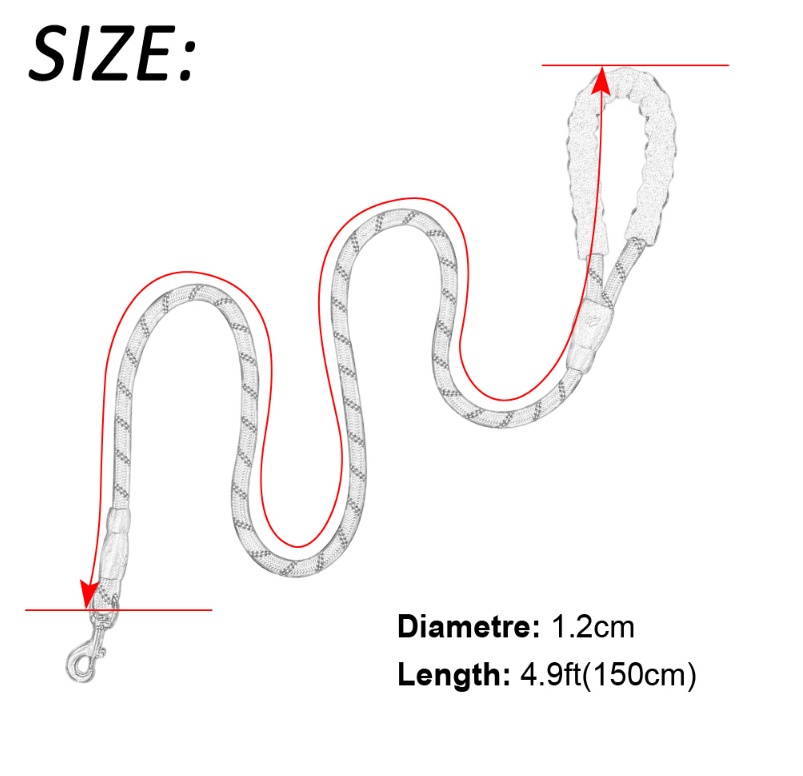 Reflective Dog Leash Nylon Pet Dog Leash Rope For Small Medium Large Dogs Walking Training Pet Suppiles - Image 7