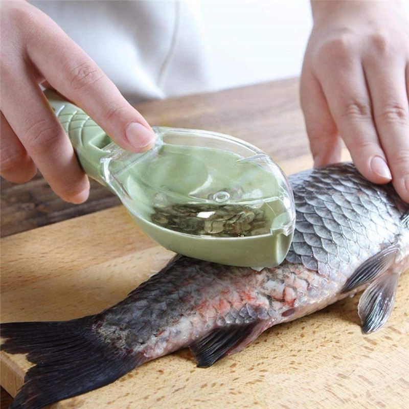 Fish Skin Brush Scraping Fish Scale Brush Grater Quick Disassembly Fish Knife Cleaning Peeling Skin Scraper Scraper Fish Scaler Kitchen Tools - Image 3